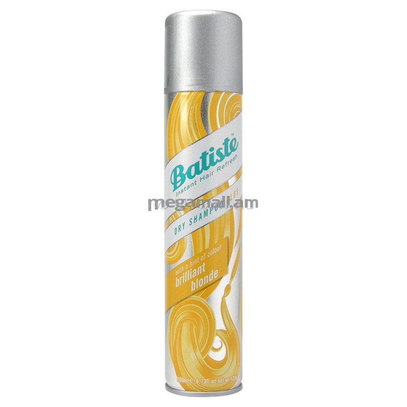 сухой шампунь для волос Batiste Dry Shampoo Light Brilliant Blonde, 200 мл [503292] [5010724527467]