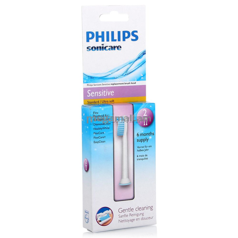 сменные насадки для электрических зубных щеток Philips HX6052/07, в упаковке 2 шт.