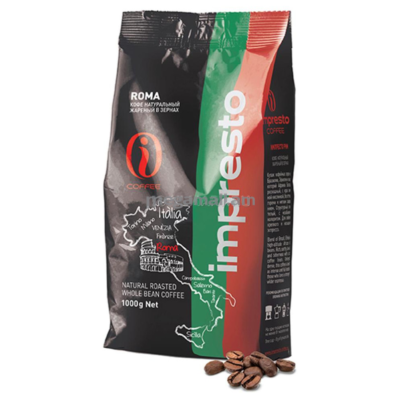 кофе зерновой Impresto Roma, 1 кг / 8000135898543