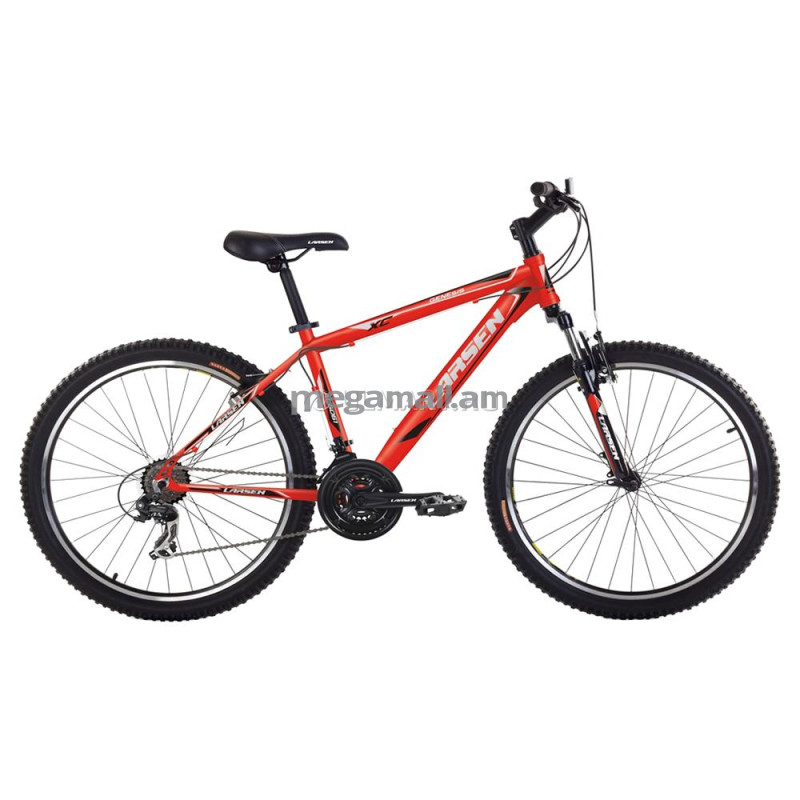 Велосипед Larsen Genesis (2016), колеса 26, рама 17, скоростей 21, красный/черный, 337673