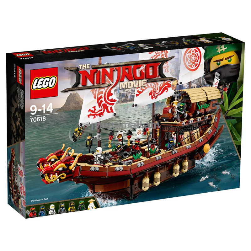 Конструктор LEGO Ninjago Летающий корабль Мастера Ву (70618)