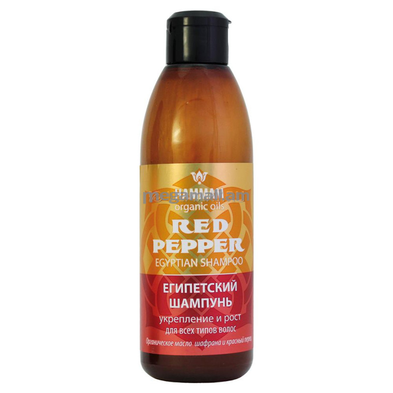 шампунь для волос Hammam Red Pepper Укрепление и рост, 320 мл, для всех типов [380401] [4620012090514]