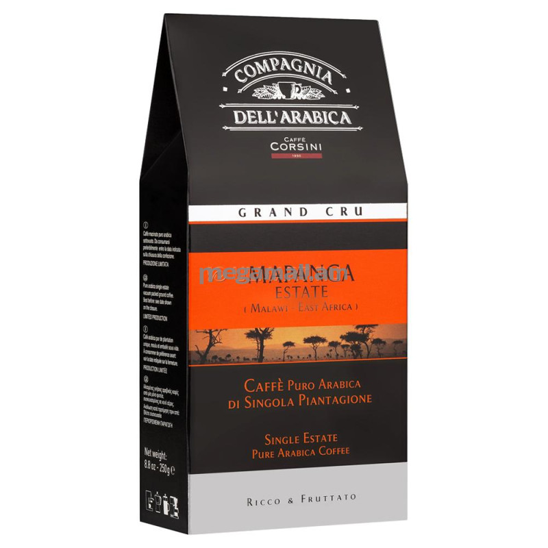 кофе молотый Dell'Arabica Grand Cru Mapanga Estate (Malawi East Africa), 0,25 кг