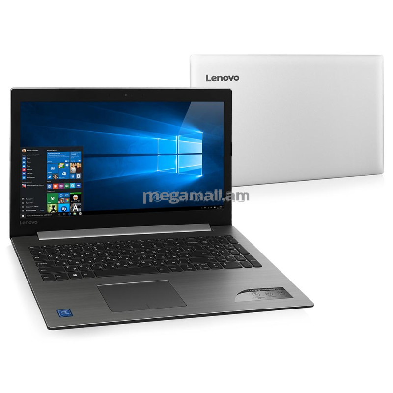 ноутбук Lenovo IdeaPad 320-15IAP, 80XR0020RK, 15.6" (1920x1080), 4GB, 500GB, Intel Pentium N4200, Intel HD Graphics, LAN, WiFi, BT, Win10, gray, серый