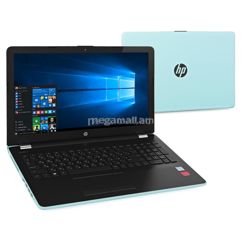 ноутбук HP 15-bs090ur, 2CV67EA, 15.6" (1920x1080), 6GB, 1000GB + 128GB SSD, Intel Core i7-7500U, 4GB AMD Radeon 530, DVD±RW DL, LAN, WiFi, BT, Win10, green, зеленый