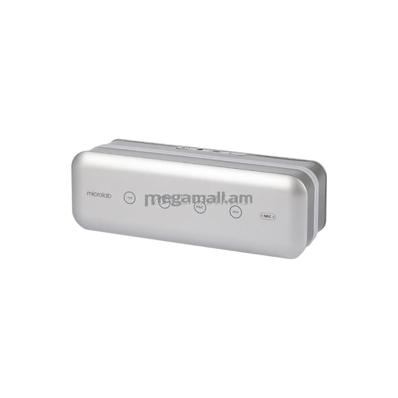 портативная колонка Microlab MD663BT silver, серебристая