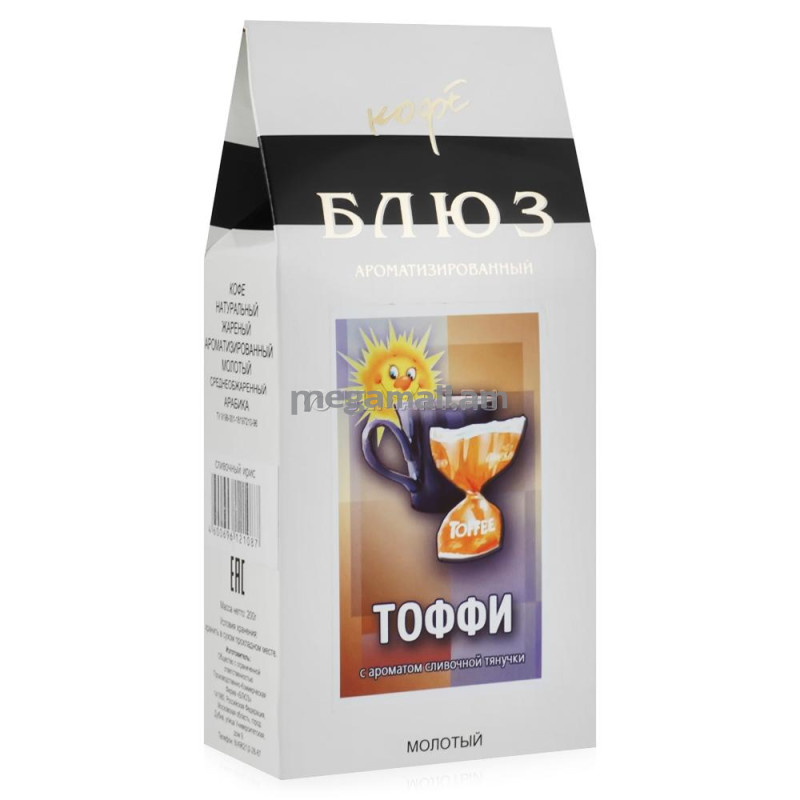 кофе молотый Блюз ТОФФИ обж №1, 0,2 кг