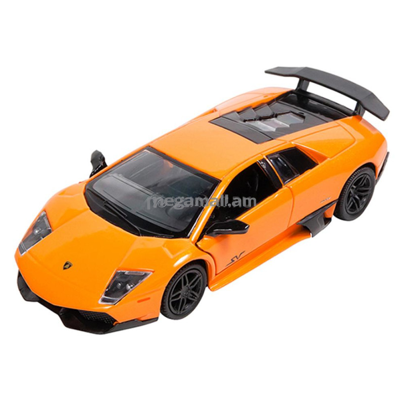 Машинка инерционная Lamborghini Murcielago LP670-4 оранжевая (1:32) (PS-554997-O)