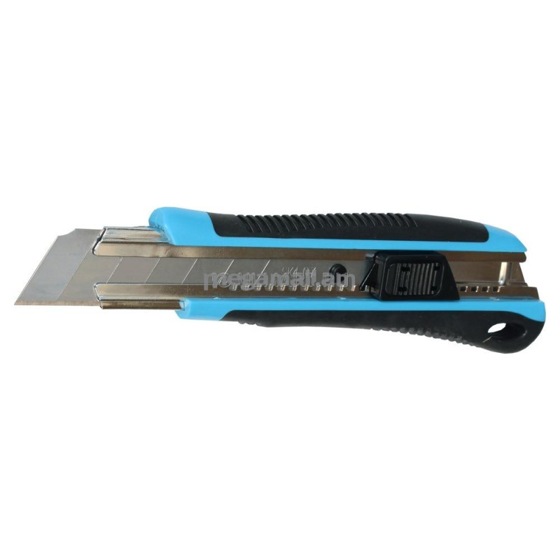Нож универсальный WIPRO 0304, 1 лезвие (25мм, SK4), АБС-пластик + резина