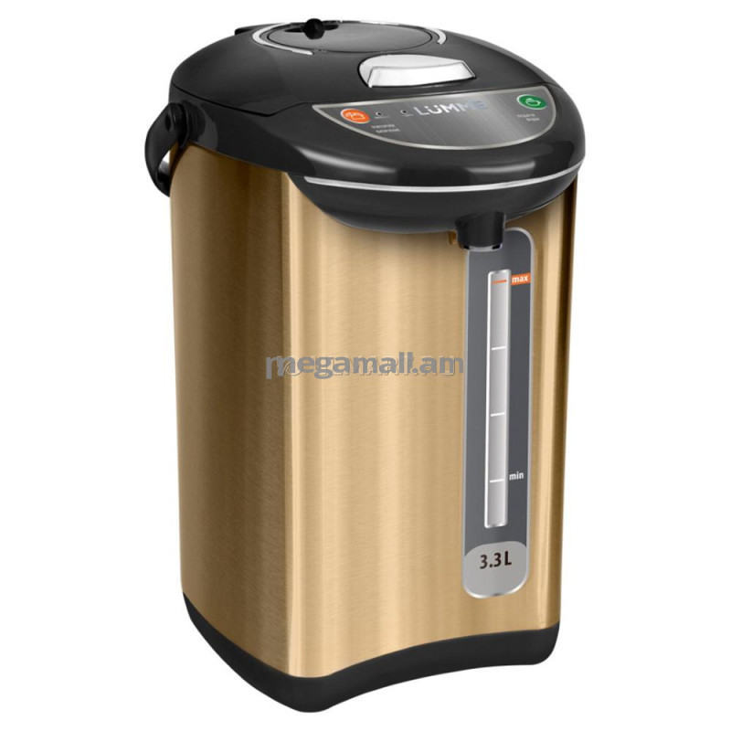 чайник-термос Lumme LU-299, 3.3 л, черное золото
