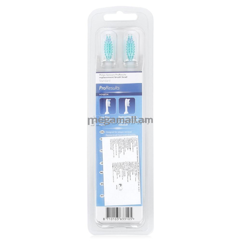 сменные насадки для электрических зубных щеток Philips HX6014/07, в упаковке 4 шт