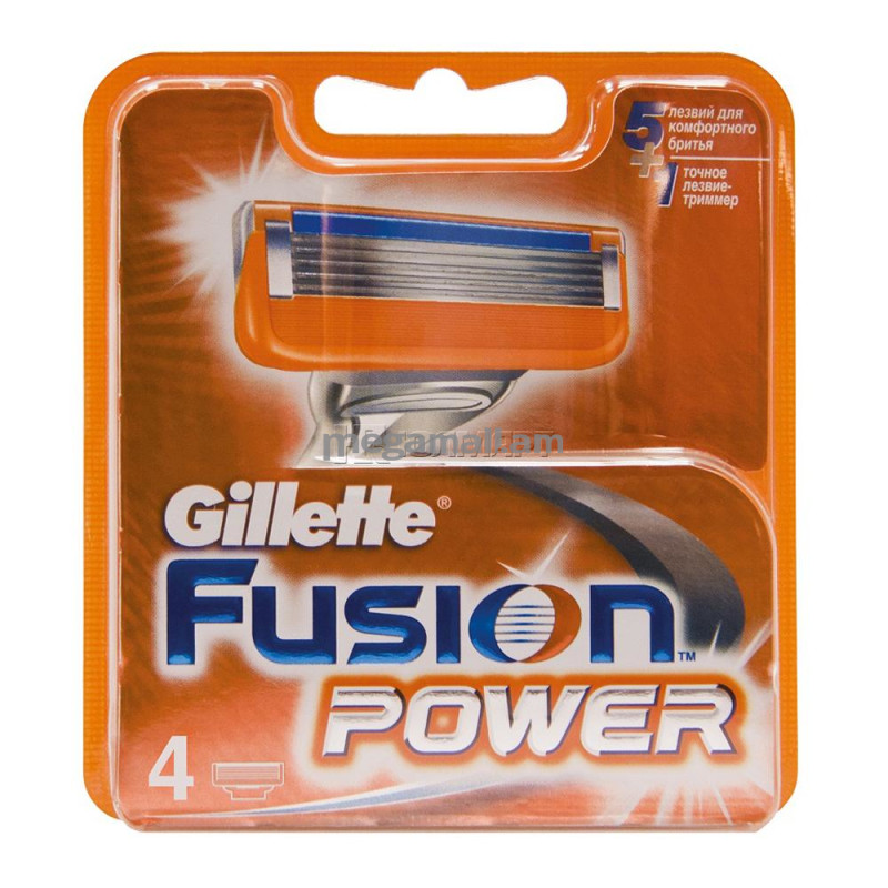 кассеты для бритья Gillette Fusion Power, 4 шт. [7702018877591]
