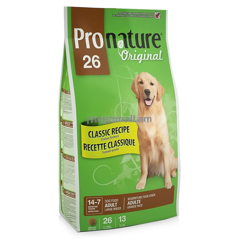 Корм Pronature Original 26 для собак крупных пород (цыпленок) 20 кг (102.537 / 065672422208)