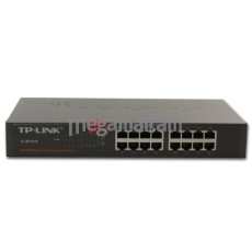 коммутатор TP-Link TL-SF1016, 16-port fast ethernet switch 10/100Mbps, 1U rack mount, Steel case