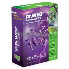 DoctorWeb Антивирус 2 ПК 12мес [BBW-W12-0002-1/AHW-A-12M-2-A2/BHW-A-12M-2-A3] Box