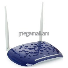 adsl модем TP-Link TD-W8960N, внешний, ADSL2+, Annex A, wifi 802.11n 300Mbps, 2x2 MIMO,  4xLAN, ADSL spliter