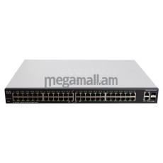 коммутатор Cisco SB SLM248PT-G5, Smart Switch 48 POE ports 10/100Mbps, 2 ports 10/100/1000 or SFP, 19" 1U