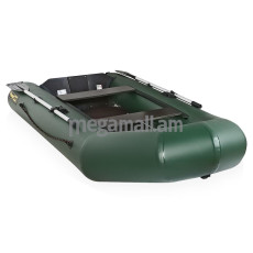 Лодка надувная Чирок 290K, слань, надувной киль, зеленая