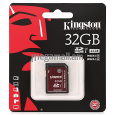 карта памяти SDHC 32Gb Class 10 UHS-I U3 90R/80W Kingston, SDA3/32GB