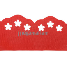 Лента фигурная ELSA для ограждения клумб и грядок 15см х 9м, цвет красный