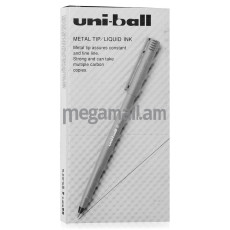 ручка-роллер UNI UB-104 66251, 0,3 мм, черная (упаковка 12 шт)