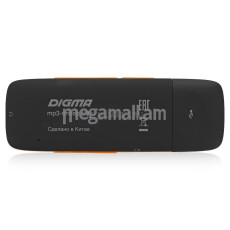 mp3 плеер Digma U3 4Gb черный/оранжевый