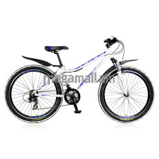 Велосипед MaxxPro LINER, колеса 26", рама 14.5", 21 скорость, бело-синий