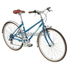 Велосипед BeALL ALIZE 26M, колеса 26", рама 19", 7 скоростей, cиний металлик