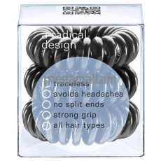 резинка-браслет для волос Invisibobble True Black, 3 шт [3001] [4260285370656]