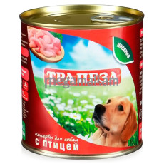 Упаковка консервов 9 шт Трапеза для собак (с птицей) 9 шт x 750г (111.022 / 4607125694488)