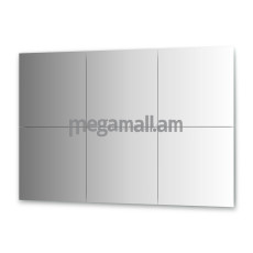 Упаковка 6 шт зеркальной плитки EVOFORM BY 1511 с фацетом 10 мм, форма плитки квадрат 50х50 см