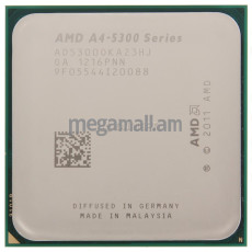 AMD A4-5300, 3.40ГГц, 2 ядра, 1МБ, Socket FM2, OEM, AD5300OKA23HJ