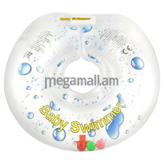 Круг на шею Baby Swimmer прозрачный Прозрачная капелька, 0 мес + (6-36кг) BS12Е-B (4612733260048)