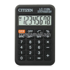 Citizen LC-110N, карманный, 8 разрядов, питание от батарейки, чёрный