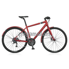 Велосипед Scott Sub Speed 30 (2015), колеса 28", рама 17.3", 27 скоростей, темно-красный/белый