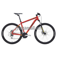 Велосипед Merida Big.Seven 20-MD (2016), колеса 27.5", рама 20", 24 скорости, красный матовый (желтый/черный)