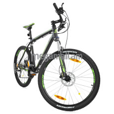 Велосипед Merida Matts 6.20-D (2016), колеса 26", рама 20", 24 скорости, черный матовый (зеленый)