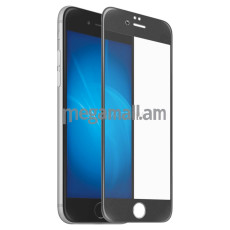 Защитное стекло, iPhone 6, прозрачное, черный, DF iColor-04 3D