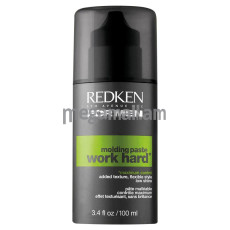 паста для укладки волос Redken for Men Work Hard, 100 мл, с матовым эффектом [P0756100] [743877053501]