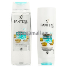 набор для волос Pantene Aqua Light, шампунь, 250 мл + бальзам-ополаскиватель, 200 мл [8001090164742]