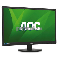 AOC e2470Swh, 1920x1080, DVI, HDMI, 1ms, LED, черный, с колонками