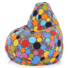 Кресло-мешок Pufmix Boss, жаккард, принт "шары", 1020 (4603727035537)