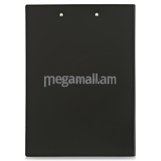 папка планшет Бюрократ, пластик 1,2мм, черная [PD602blck]