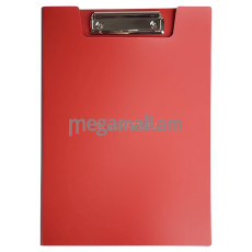 папка планшет Бюрократ, пластик 1,2мм, красная [PD602red]
