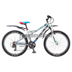Велосипед STELS Navigator 510 V 26 (2017), колесо 26, рама 16, скоростей 21, белый/черн/голубой/красн
