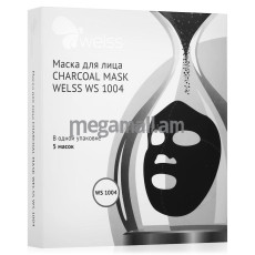 маска для лица Welss Charcoal Mask WS 1004, 5 шт, с гиалуроновой кислотой [WS 1004] [6973720472645]