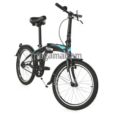 Велосипед FORWARD OMEGA 1.0 (2016-2017), колеса 20", 1 скорость, рама 12", черный мат. (RBKW7YF01011)
