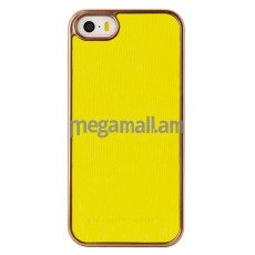 Apple iPhone 5/5S/SE, крышка, R&F Framed rose yellow waves, желтый