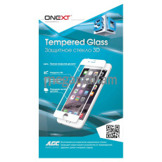 Защитное стекло, iPhone 7 Plus, красное, прозрачное, Onext 3D