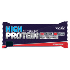 Протеиновые батончики VP Laboratory High Protein Fitness Bar (20шт*50г) клубника